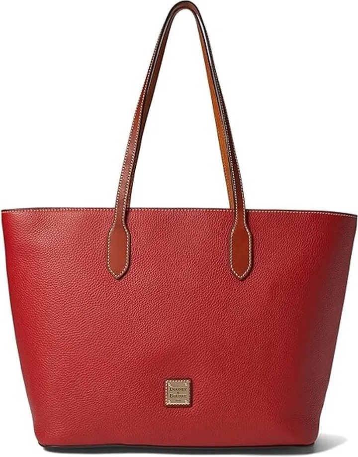 Dooney & Bourke Pebble Large Tote (Red) Handbags