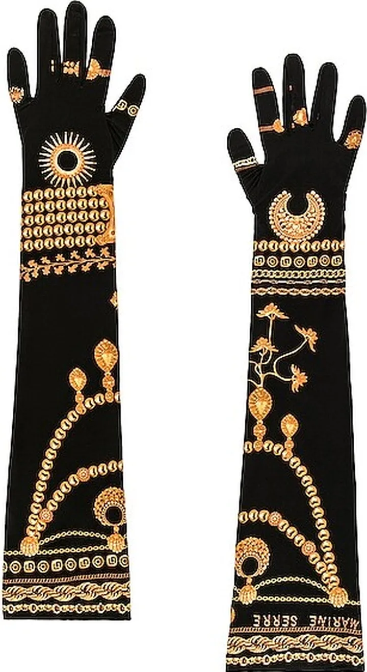 Marine Serre Regenerated Gloves in Black