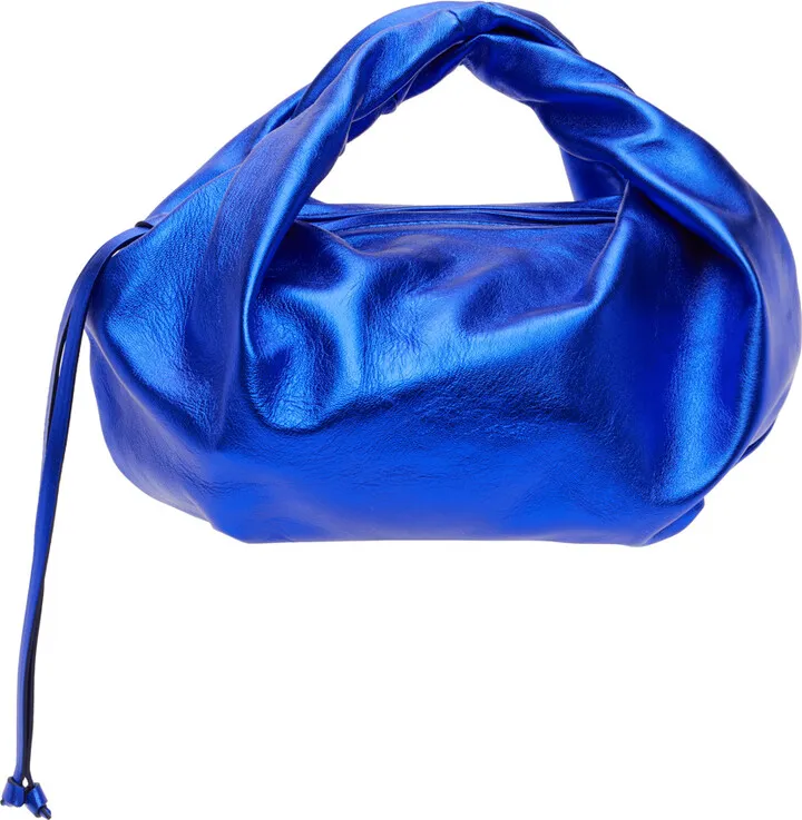 Dries Van Noten Blue Small Metallic Bag