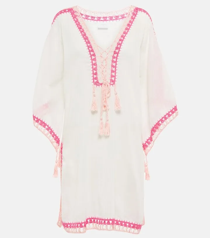 Penelope cotton kaftan minidress