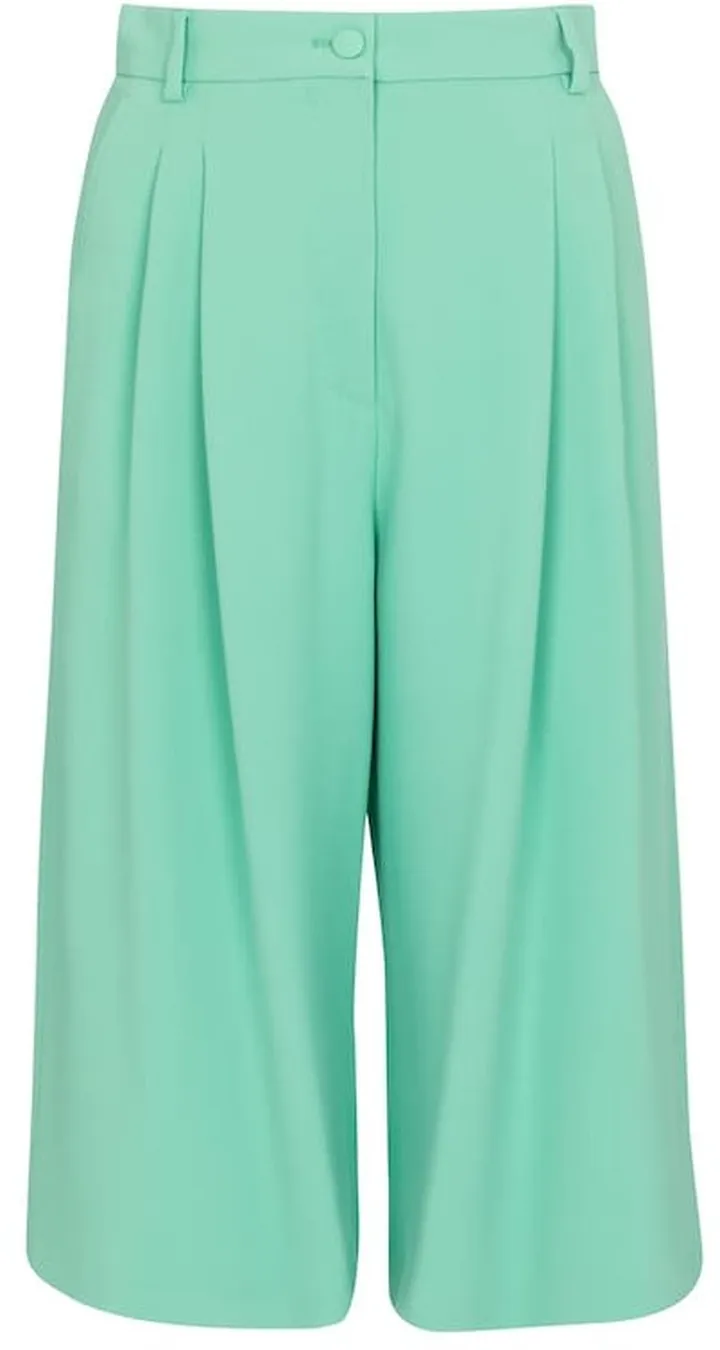 High-rise stretch-cady Bermuda shorts
