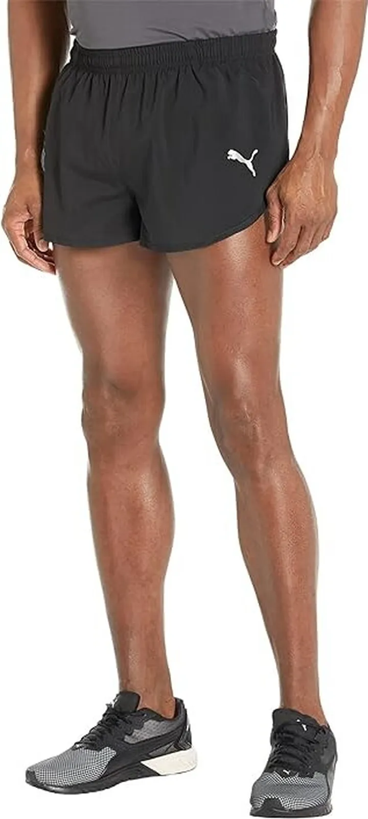 PUMA Run Favorite Split Shorts (Black) Men's Clothing