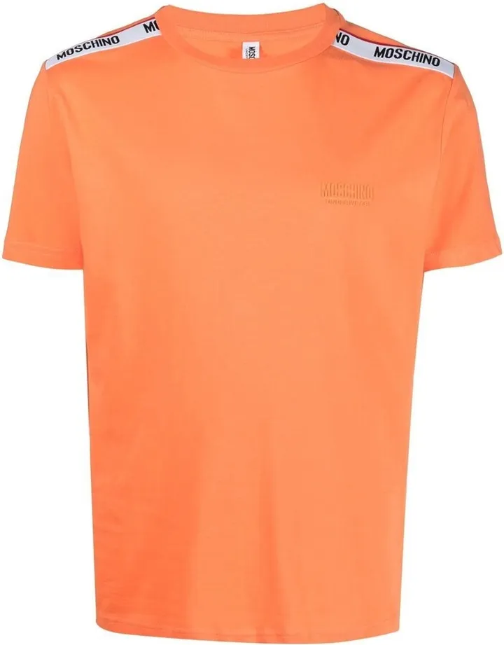 logo-tape cotton T-shirt