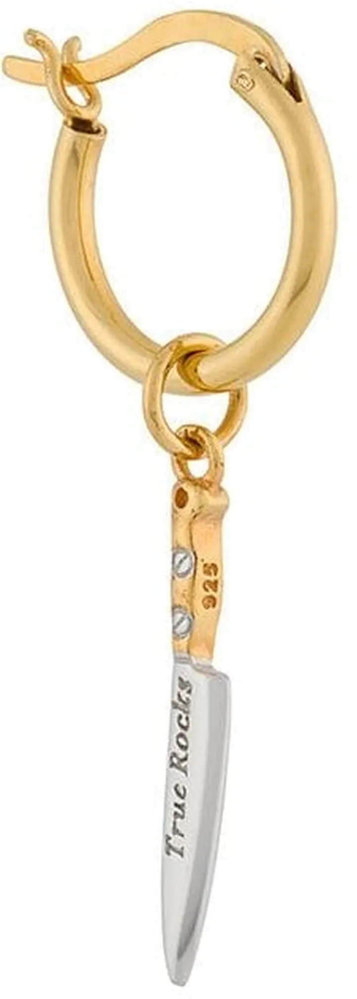 Knife Detail Hoop Earrings