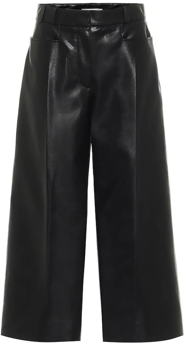 Charlotte faux leather culottes
