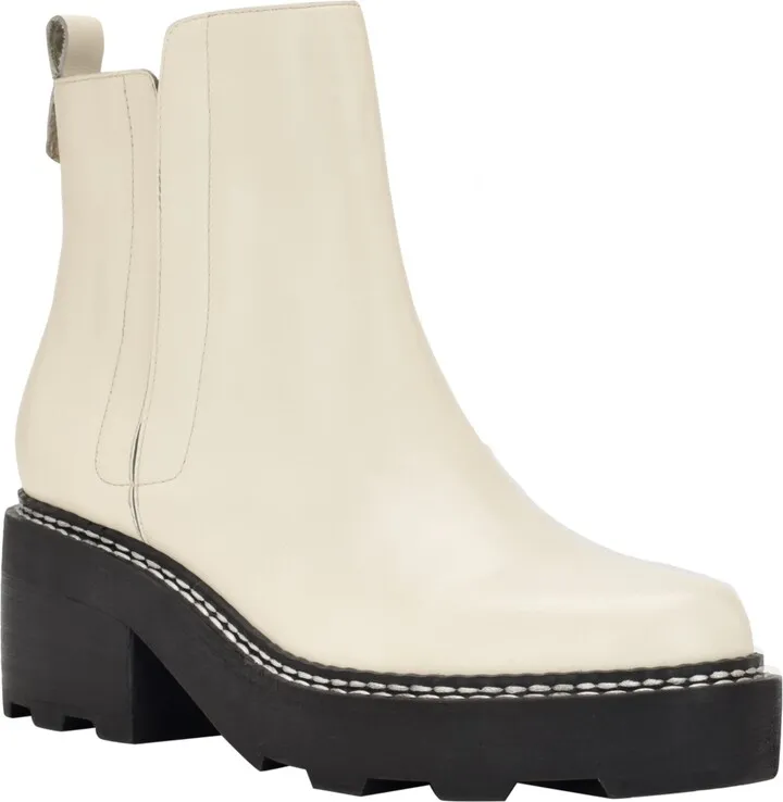 Calvin Klein Women's Amina Lug Sole Chelsea Booties Women's Shoes