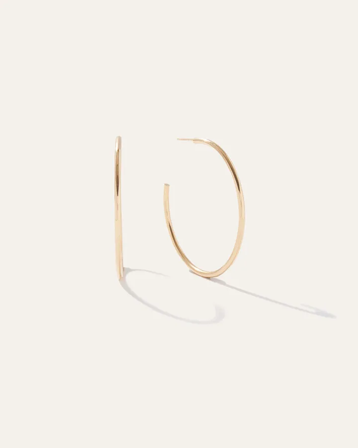 14K Gold Barcelona 45MM Hoops