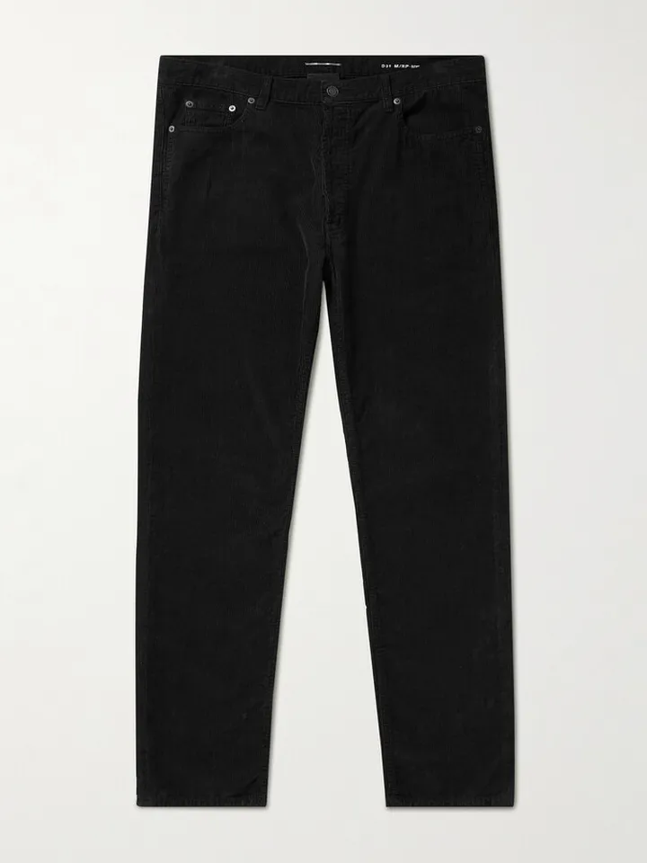 Slim-Fit Cotton-Corduroy Trousers