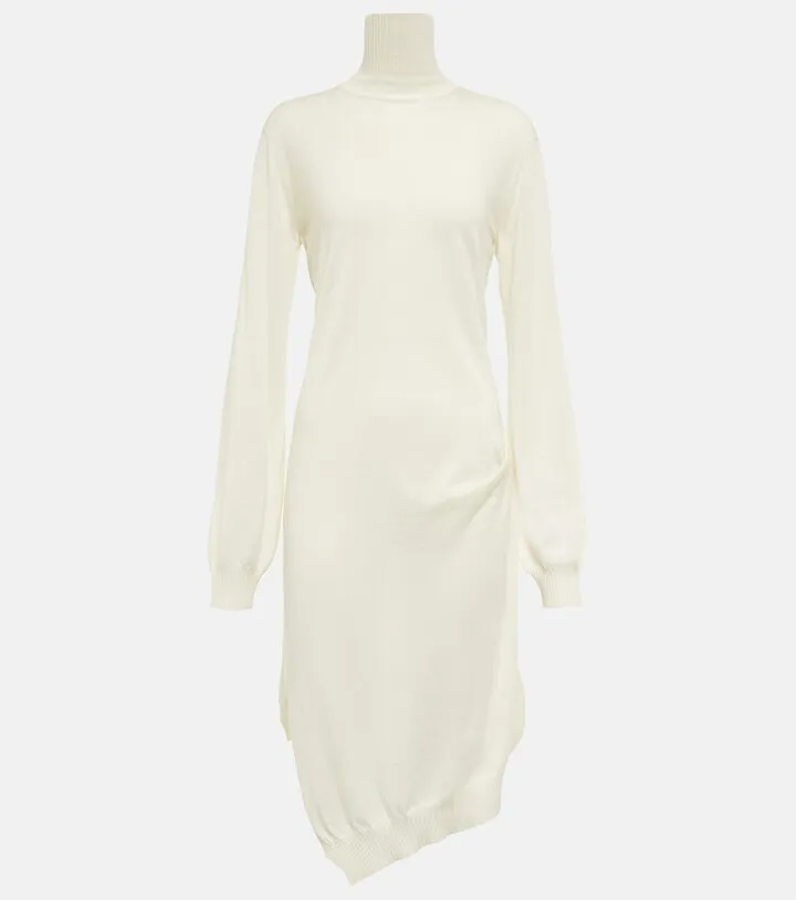Flavia cashmere and silk midi dress