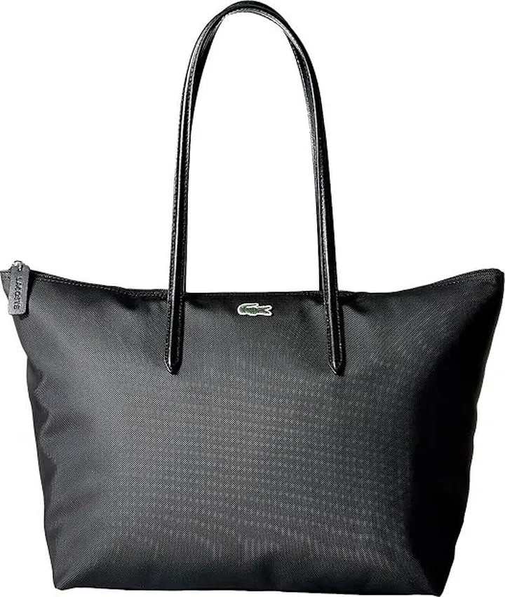 Lacoste L.12.12 Concept Large Shopping Bag (Black 1) Tote Handbags