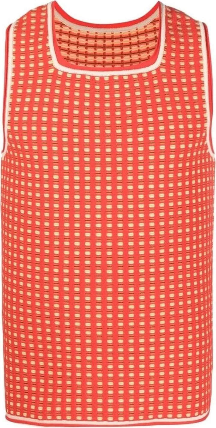 Le Macio jacquard knitted vest