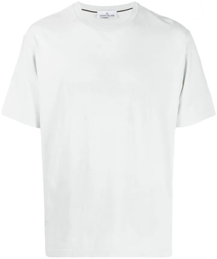 logo-embroidered cotton T-shirt