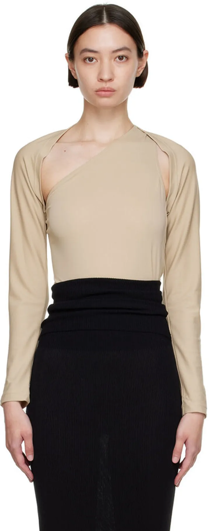 Wolford Beige Nao Takekoshi Edition Cardigan