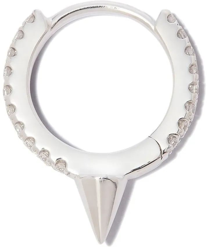18K white gold Spike diamond earring