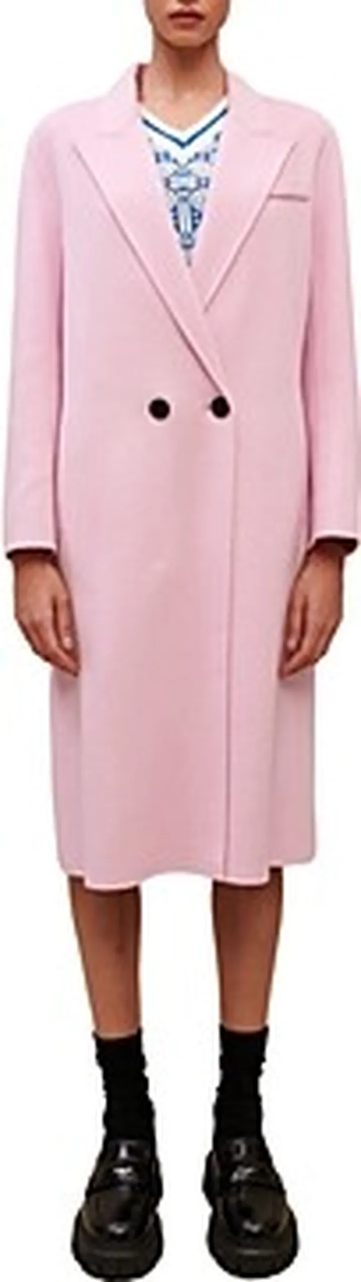 Maje Guirose Notched Collar Trench Coat