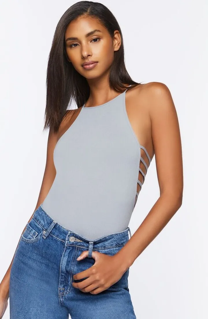Seamless Ribbed Lingerie Bodysuit