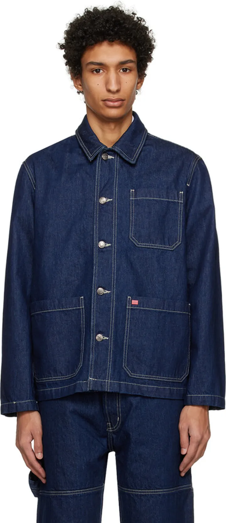 Hugo Navy Patch Pocket Denim Jacket