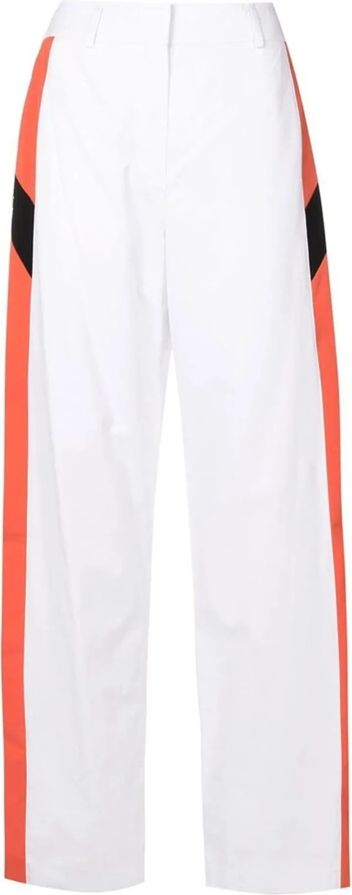 Stripe-Detail Straight Trousers