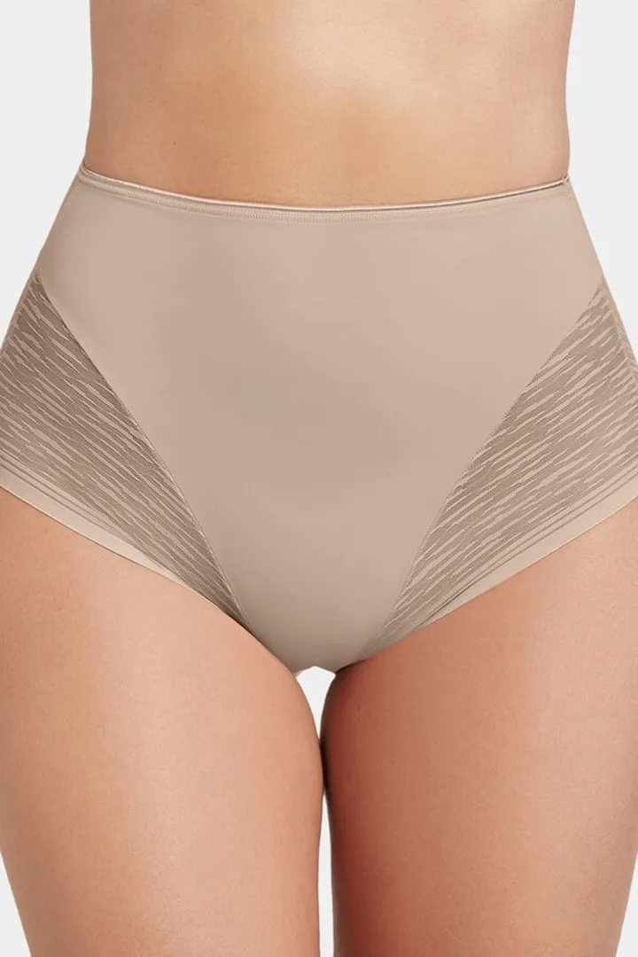 High-Waisted Sheer Lace Shaper Panty
