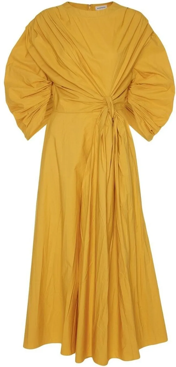 Draped Midi Dress