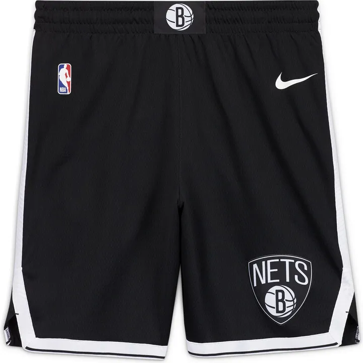 Brooklyn Nets Icon Edition Nike Men's NBA Swingman Shorts in Black