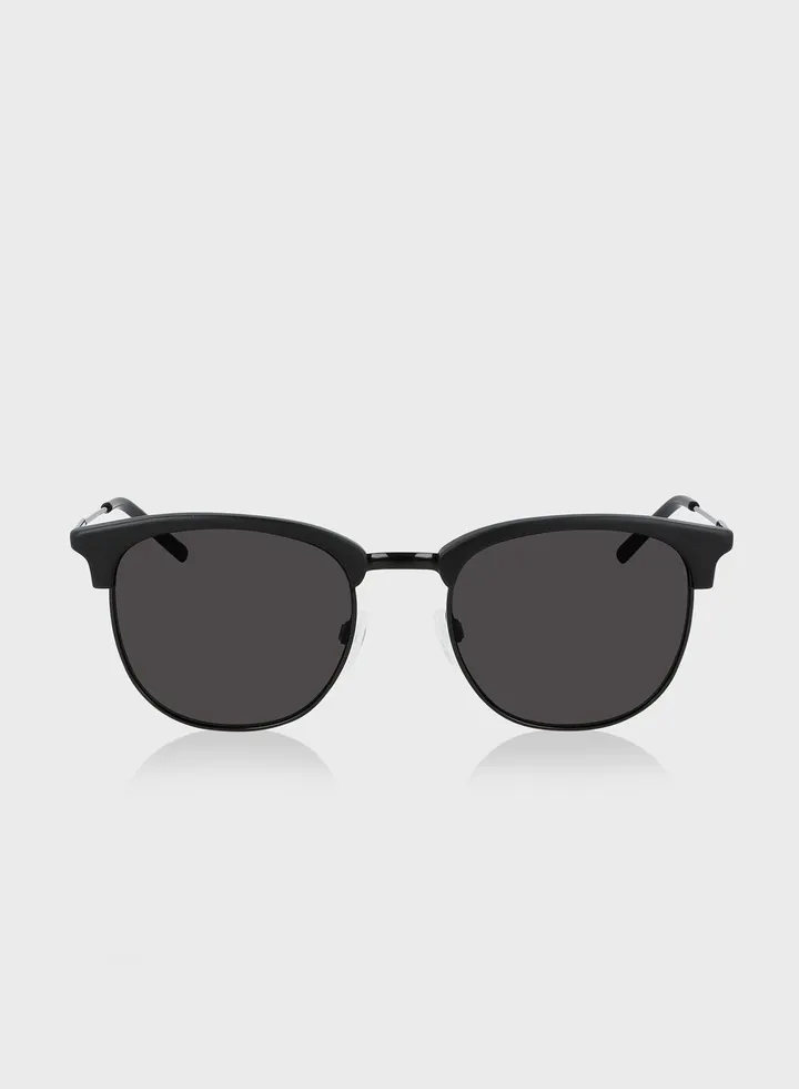 Round Half Frame Sunglasses