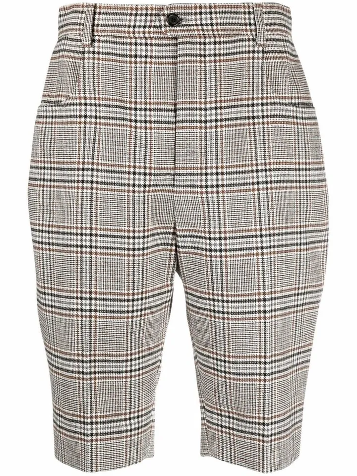 Checked Tailored Shorts