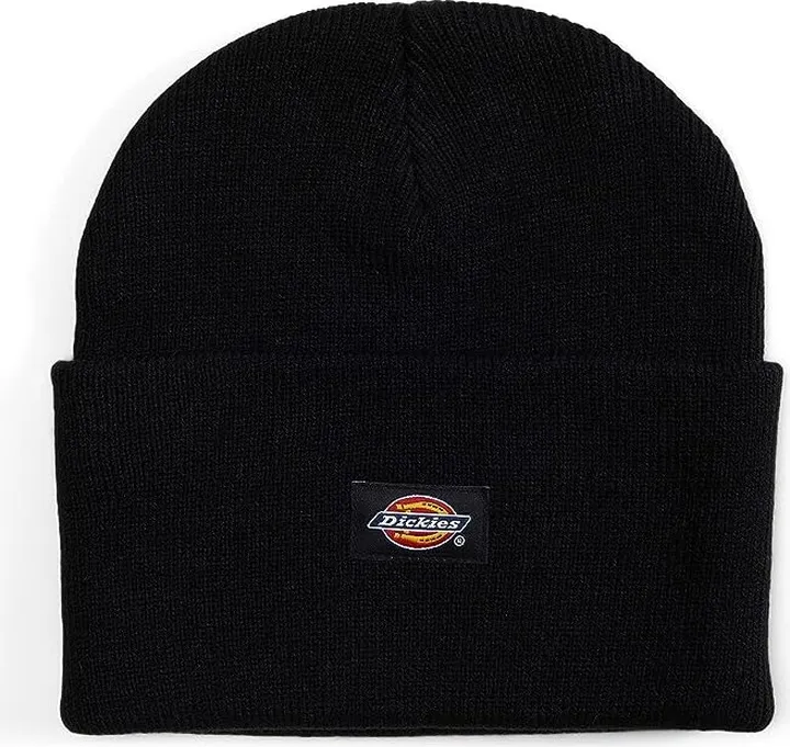 Dickies Acrylic Cuffed Beanie Hat (Black) Caps