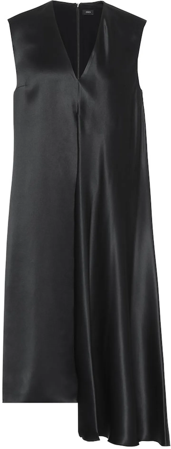 Carrol silk-satin midi dress