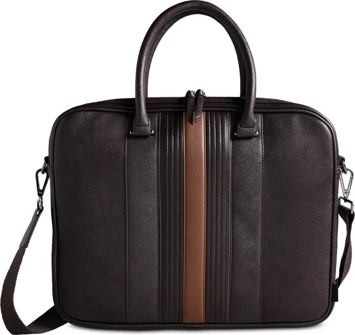 Ted Baker Men's Evver Striped Document Bag