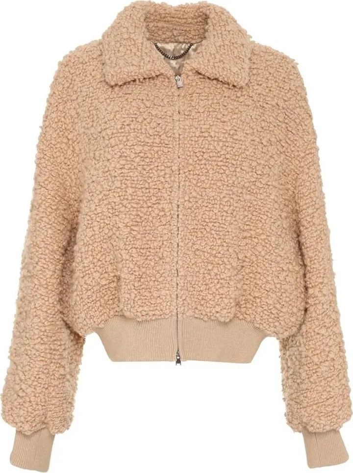 Stella McCartney Zipped Cropped Bomber Jacket