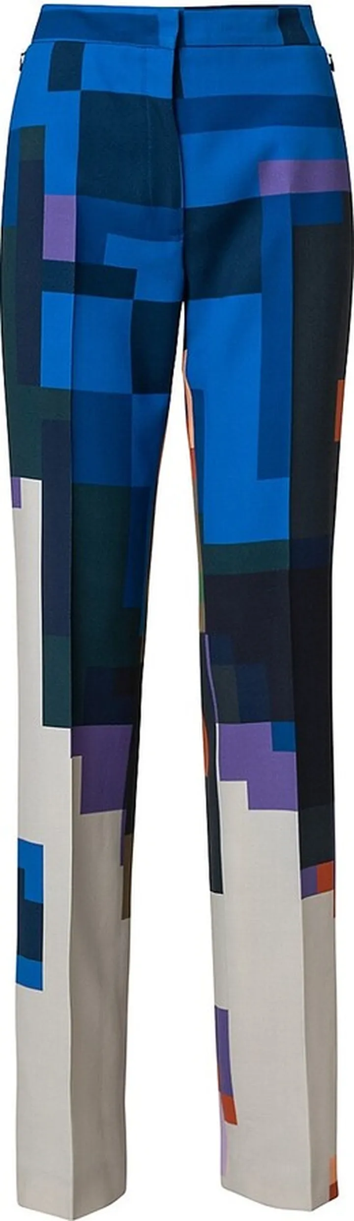 Carl Pixelated Straight-Leg Pants