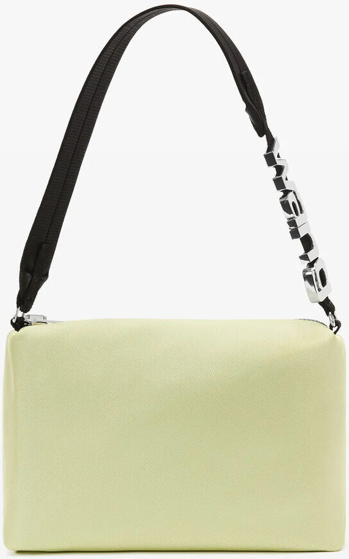 Alexander Wang Women's Heiress Sport Shoulder Bag In Nylon Pale Lime Yellow