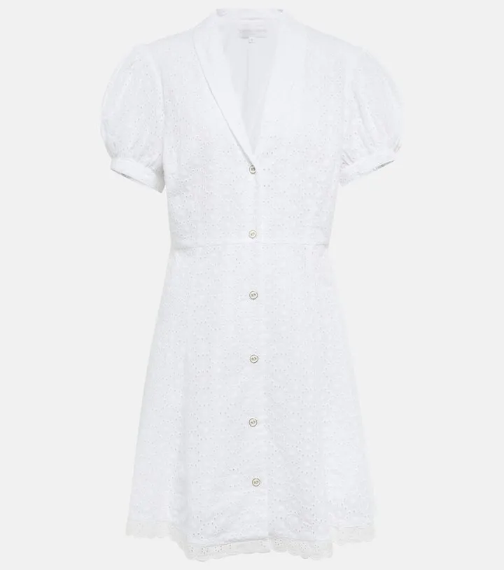 Bel buttoned cotton minidress