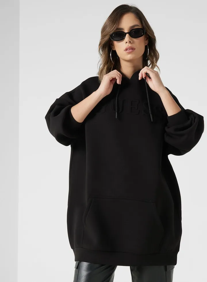 Logo Pocket Detail Hoodie