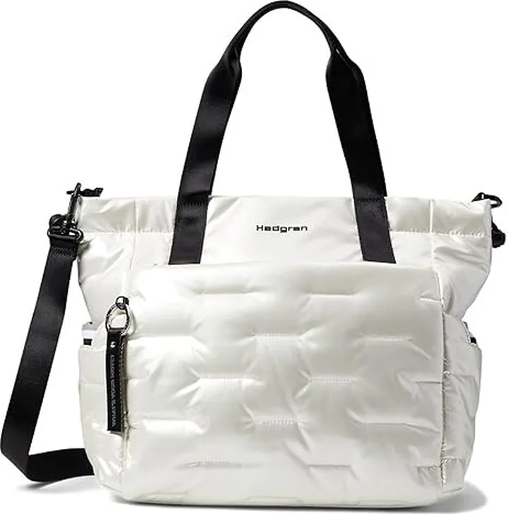 Hedgren Puffer - Tote Bag (Pearly White) Handbags