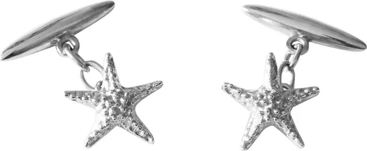 Lee Renee - Starfish Cufflinks – Silver