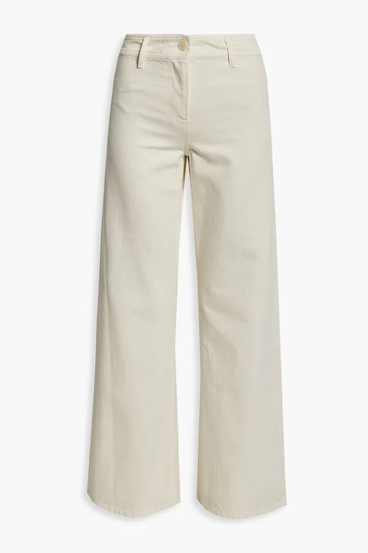 Megan cotton wide-leg pants