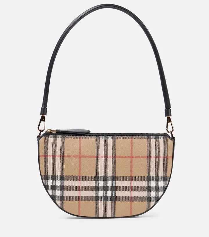 Olympia Pouch checked shoulder bag