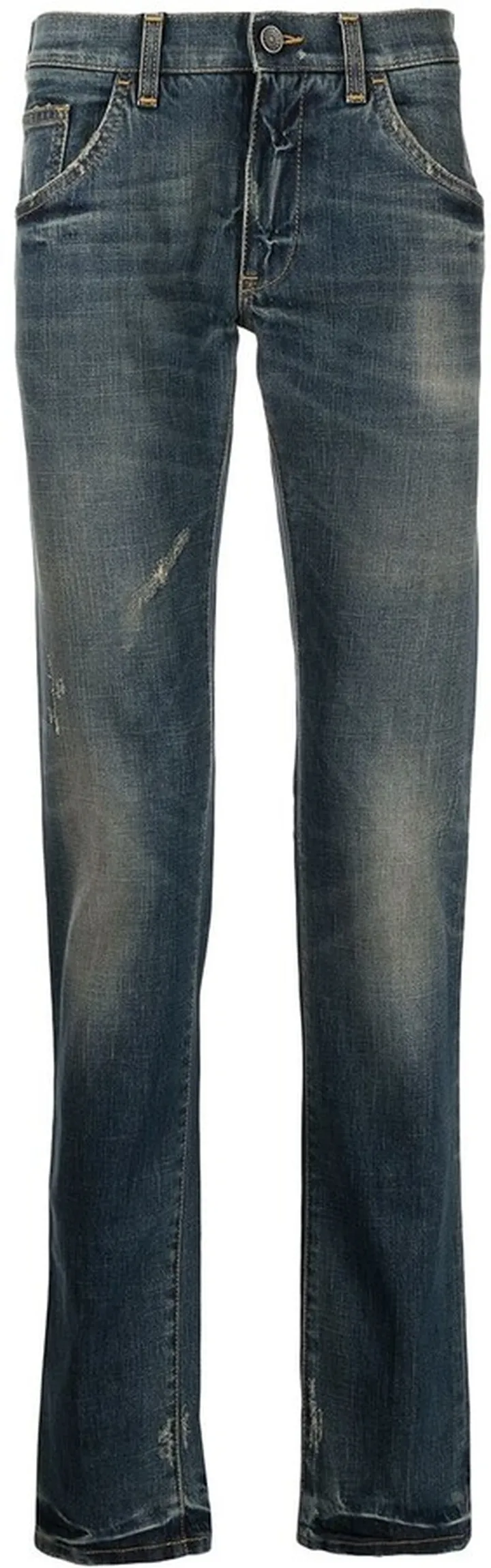 Distressed Slim-Fit Jeans