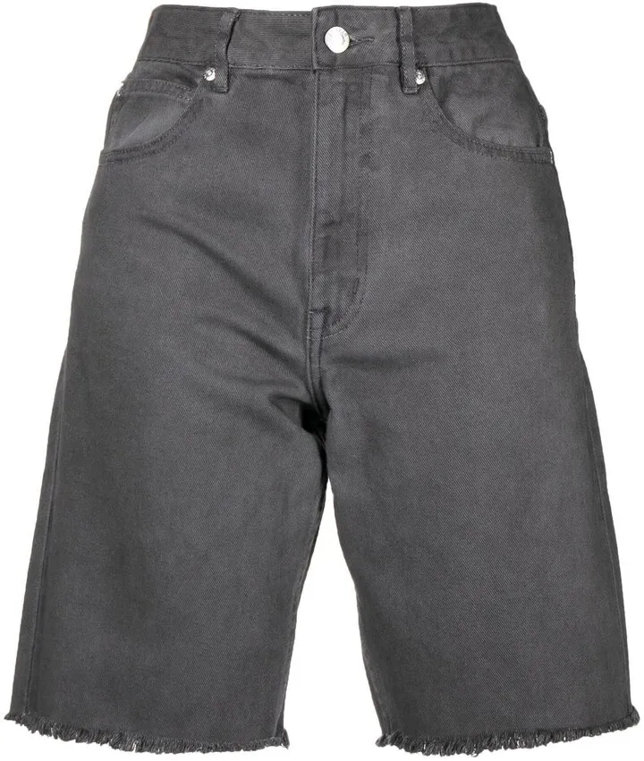 Knee-Length Denim Shorts
