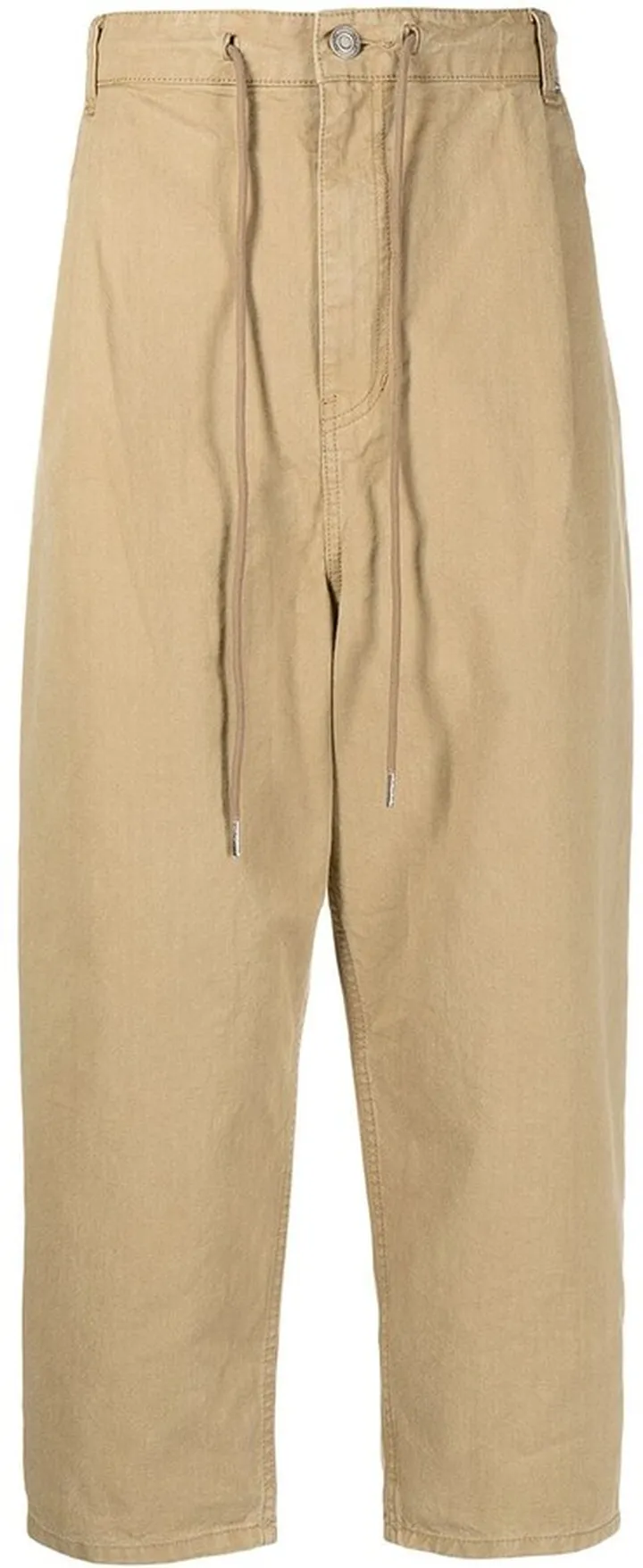 Cropped Tapered-Leg Trousers