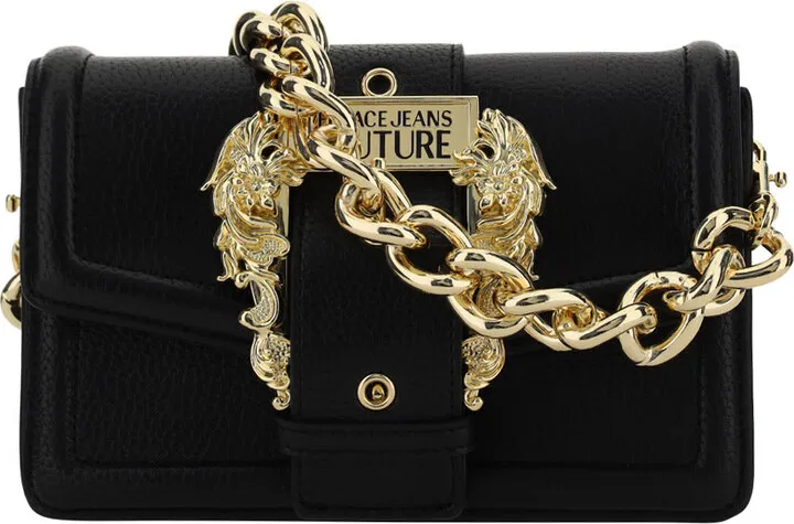 Shoulder Bag With Buckle And Logo