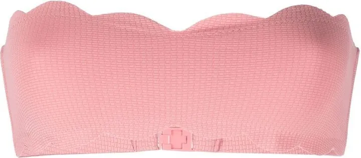 Scalloped-Edge Detail Bikini Top
