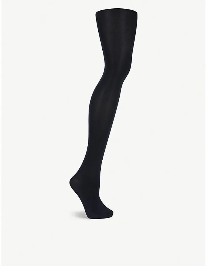 Womens 3009 Black Seidenglatt Woven Tights