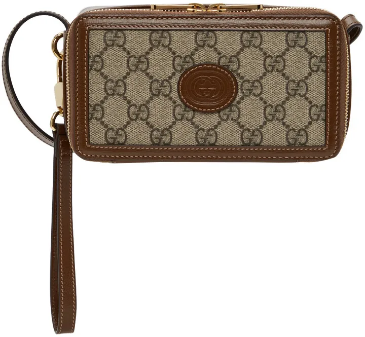 Gucci Brown Mini GG Retro Bag