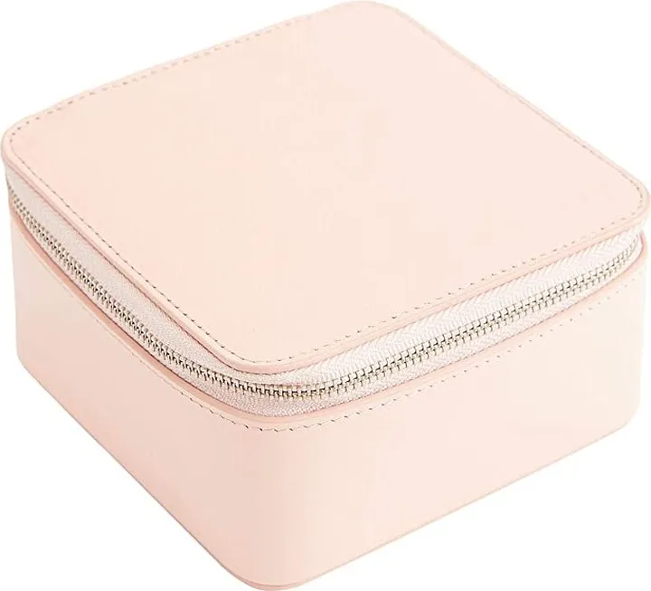 ROYCE New York Leather Travel Jewelry Case (Light Pink) Luggage