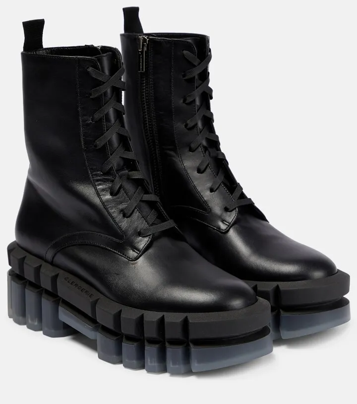 Gotty leather lace-up boots