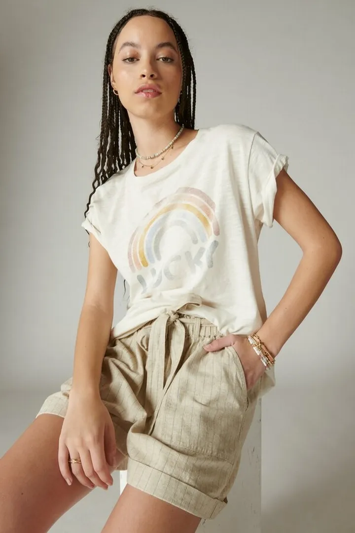 Lucky Rainbow Boyfriend Tee