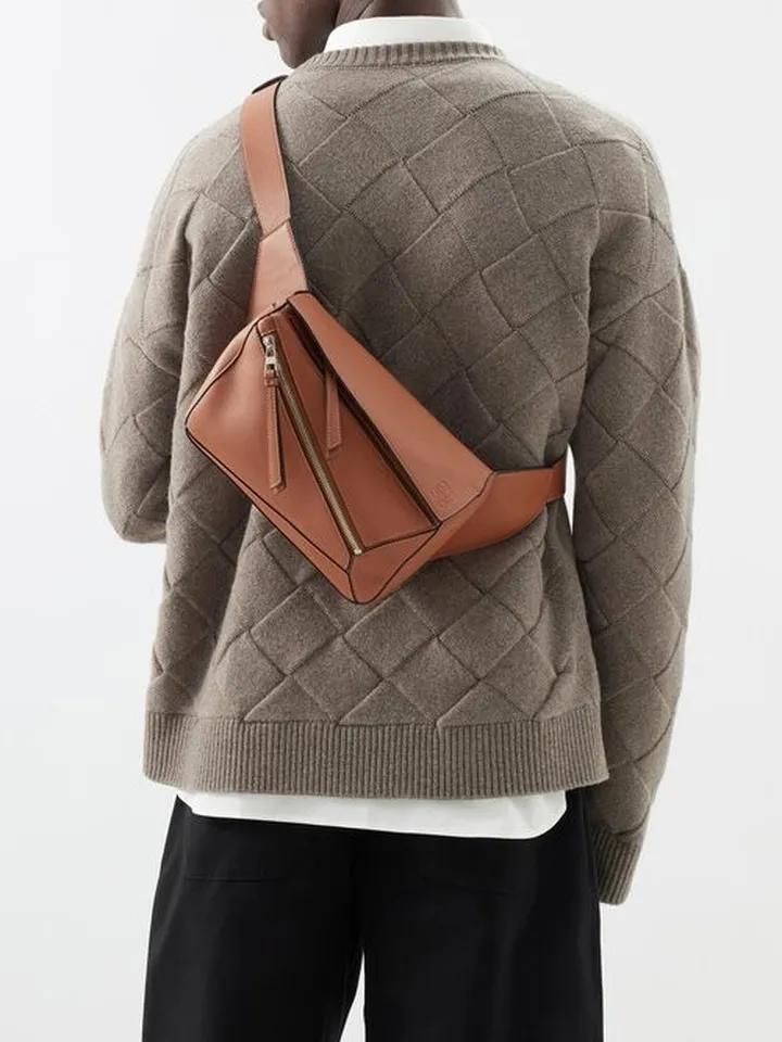 Puzzle Leather Cross-body Bag